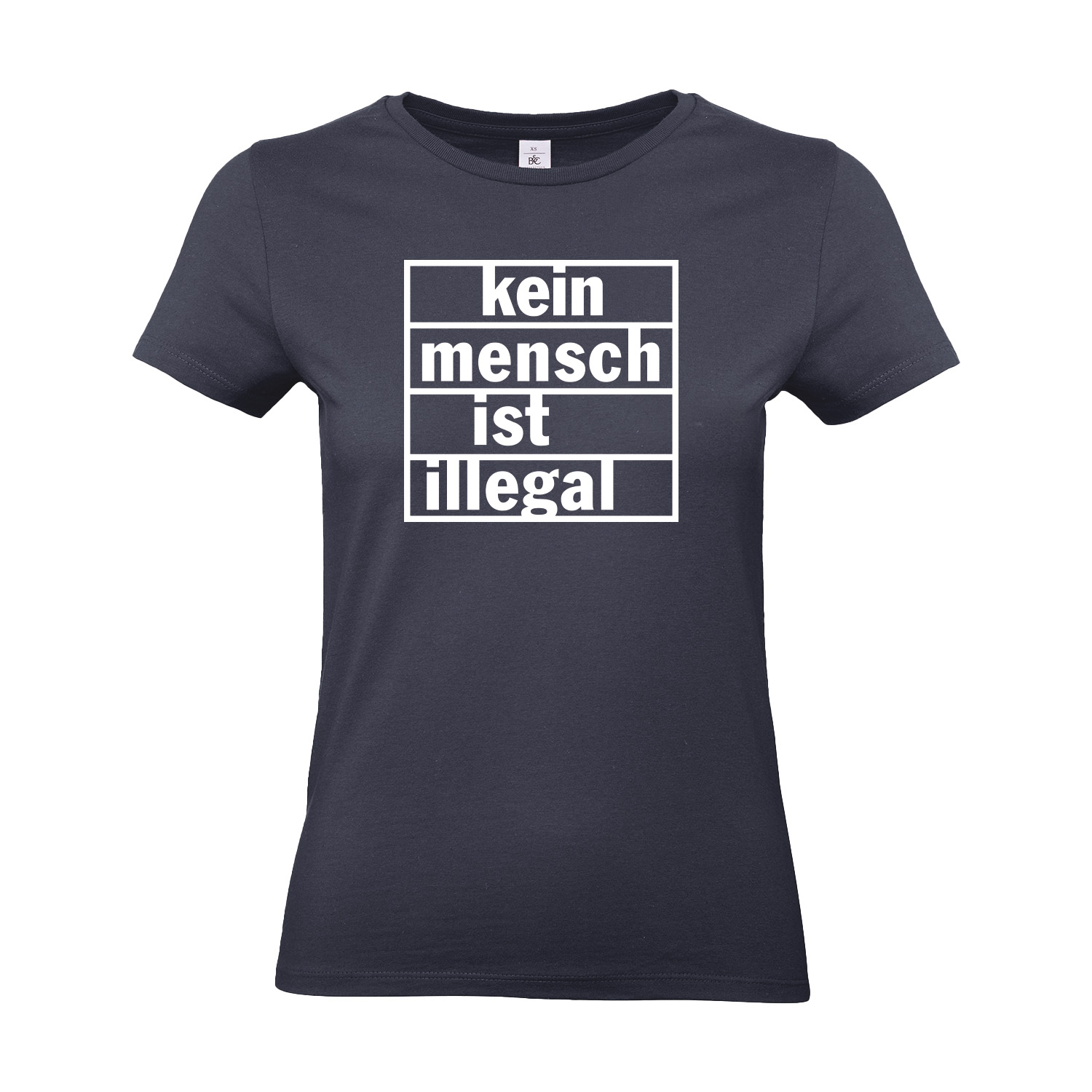 T-Shirt tailliert »Kein Mensch ist Illegal«        